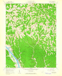 Bancroft West Virginia Historical topographic map, 1:24000 scale, 7.5 X 7.5 Minute, Year 1958