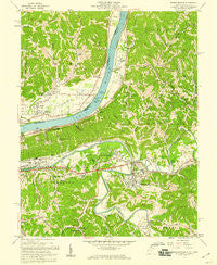 Barboursville West Virginia Historical topographic map, 1:24000 scale, 7.5 X 7.5 Minute, Year 1957