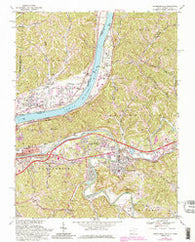 Barboursville West Virginia Historical topographic map, 1:24000 scale, 7.5 X 7.5 Minute, Year 1968