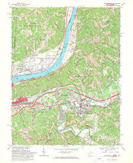 Barboursville West Virginia Historical topographic map, 1:24000 scale, 7.5 X 7.5 Minute, Year 1968