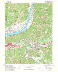 Barboursville West Virginia Historical topographic map, 1:24000 scale, 7.5 X 7.5 Minute, Year 1968