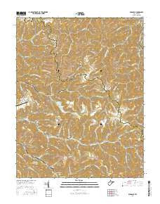 Barnabus West Virginia Current topographic map, 1:24000 scale, 7.5 X 7.5 Minute, Year 2016