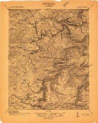 Beckley West Virginia Historical topographic map, 1:48000 scale, 15 X 15 Minute, Year 1911