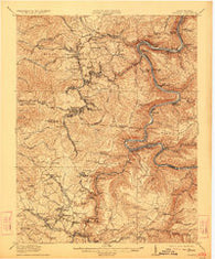 Beckley West Virginia Historical topographic map, 1:62500 scale, 15 X 15 Minute, Year 1913
