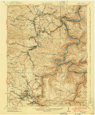Beckley West Virginia Historical topographic map, 1:62500 scale, 15 X 15 Minute, Year 1932