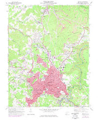 Beckley West Virginia Historical topographic map, 1:24000 scale, 7.5 X 7.5 Minute, Year 1969
