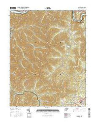 Beckwith West Virginia Current topographic map, 1:24000 scale, 7.5 X 7.5 Minute, Year 2016