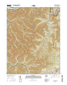 Beckwith West Virginia Current topographic map, 1:24000 scale, 7.5 X 7.5 Minute, Year 2016