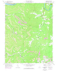 Beckwith West Virginia Historical topographic map, 1:24000 scale, 7.5 X 7.5 Minute, Year 1969