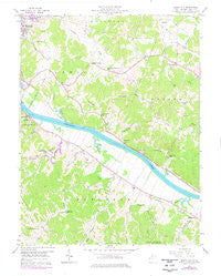 Beech Hill West Virginia Historical topographic map, 1:24000 scale, 7.5 X 7.5 Minute, Year 1957