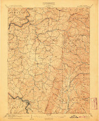 Belington West Virginia Historical topographic map, 1:62500 scale, 15 X 15 Minute, Year 1907