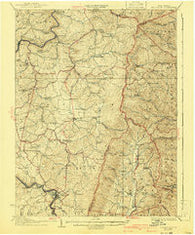Belington West Virginia Historical topographic map, 1:62500 scale, 15 X 15 Minute, Year 1927