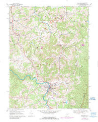 Belington West Virginia Historical topographic map, 1:24000 scale, 7.5 X 7.5 Minute, Year 1969