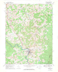 Belington West Virginia Historical topographic map, 1:24000 scale, 7.5 X 7.5 Minute, Year 1969