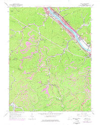 Belle West Virginia Historical topographic map, 1:24000 scale, 7.5 X 7.5 Minute, Year 1965