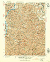 Belleville West Virginia Historical topographic map, 1:62500 scale, 15 X 15 Minute, Year 1924