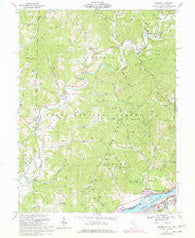 Belmont West Virginia Historical topographic map, 1:24000 scale, 7.5 X 7.5 Minute, Year 1969