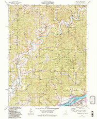 Belmont West Virginia Historical topographic map, 1:24000 scale, 7.5 X 7.5 Minute, Year 1994