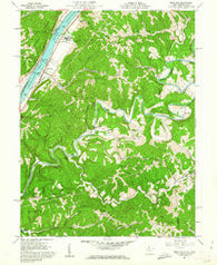 Bens Run West Virginia Historical topographic map, 1:24000 scale, 7.5 X 7.5 Minute, Year 1960
