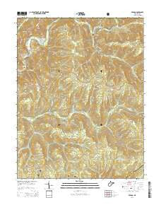 Bergoo West Virginia Historical topographic map, 1:24000 scale, 7.5 X 7.5 Minute, Year 2014