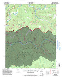 Bergoo West Virginia Historical topographic map, 1:24000 scale, 7.5 X 7.5 Minute, Year 1995