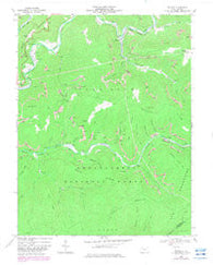 Bergoo West Virginia Historical topographic map, 1:24000 scale, 7.5 X 7.5 Minute, Year 1966