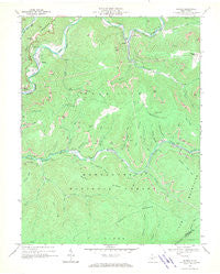 Bergoo West Virginia Historical topographic map, 1:24000 scale, 7.5 X 7.5 Minute, Year 1966