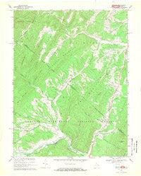 Bergton Virginia Historical topographic map, 1:24000 scale, 7.5 X 7.5 Minute, Year 1967