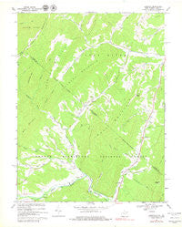 Bergton Virginia Historical topographic map, 1:24000 scale, 7.5 X 7.5 Minute, Year 1967
