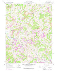 Berlin West Virginia Historical topographic map, 1:24000 scale, 7.5 X 7.5 Minute, Year 1961