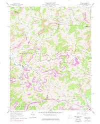 Berlin West Virginia Historical topographic map, 1:24000 scale, 7.5 X 7.5 Minute, Year 1961