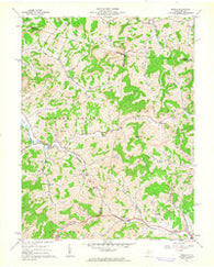 Berlin West Virginia Historical topographic map, 1:24000 scale, 7.5 X 7.5 Minute, Year 1961