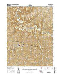 Bethany West Virginia Current topographic map, 1:24000 scale, 7.5 X 7.5 Minute, Year 2016