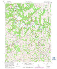 Bethany West Virginia Historical topographic map, 1:24000 scale, 7.5 X 7.5 Minute, Year 1959
