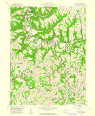 Bethany West Virginia Historical topographic map, 1:24000 scale, 7.5 X 7.5 Minute, Year 1959