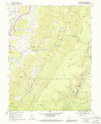 Beverly East West Virginia Historical topographic map, 1:24000 scale, 7.5 X 7.5 Minute, Year 1969