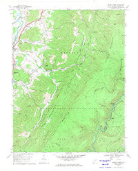 Beverly East West Virginia Historical topographic map, 1:24000 scale, 7.5 X 7.5 Minute, Year 1969