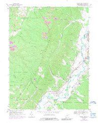Beverly West West Virginia Historical topographic map, 1:24000 scale, 7.5 X 7.5 Minute, Year 1968