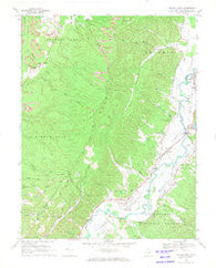 Beverly West West Virginia Historical topographic map, 1:24000 scale, 7.5 X 7.5 Minute, Year 1968