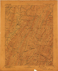 Beverly West Virginia Historical topographic map, 1:125000 scale, 30 X 30 Minute, Year 1892