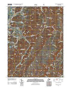 Beverly East West Virginia Historical topographic map, 1:24000 scale, 7.5 X 7.5 Minute, Year 2011