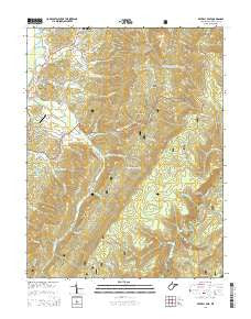 Beverly East West Virginia Historical topographic map, 1:24000 scale, 7.5 X 7.5 Minute, Year 2014