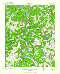 Big Bend West Virginia Historical topographic map, 1:62500 scale, 15 X 15 Minute, Year 1912