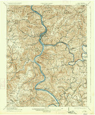 Big Bend West Virginia Historical topographic map, 1:62500 scale, 15 X 15 Minute, Year 1914