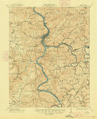 Big Bend West Virginia Historical topographic map, 1:62500 scale, 15 X 15 Minute, Year 1914