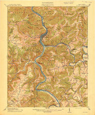 Big Bend West Virginia Historical topographic map, 1:62500 scale, 15 X 15 Minute, Year 1914
