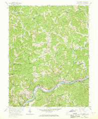 Big Chimney West Virginia Historical topographic map, 1:24000 scale, 7.5 X 7.5 Minute, Year 1958