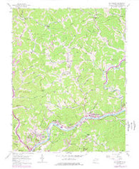 Big Chimney West Virginia Historical topographic map, 1:24000 scale, 7.5 X 7.5 Minute, Year 1958
