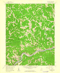 Big Chimney West Virginia Historical topographic map, 1:24000 scale, 7.5 X 7.5 Minute, Year 1958