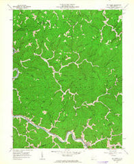 Big Creek West Virginia Historical topographic map, 1:24000 scale, 7.5 X 7.5 Minute, Year 1962